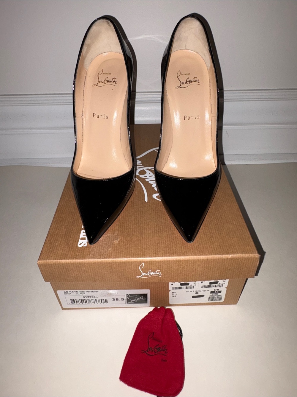 Christian Louboutin So Kate Patent Leather 120mm Heels